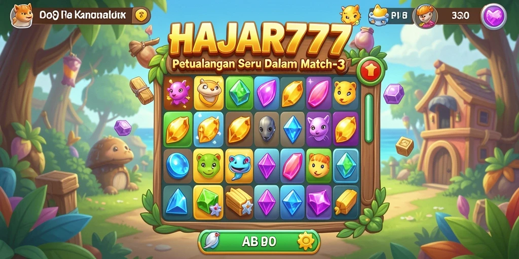 Tampilan gameplay intens dari HAJAR777 yang menantang.
