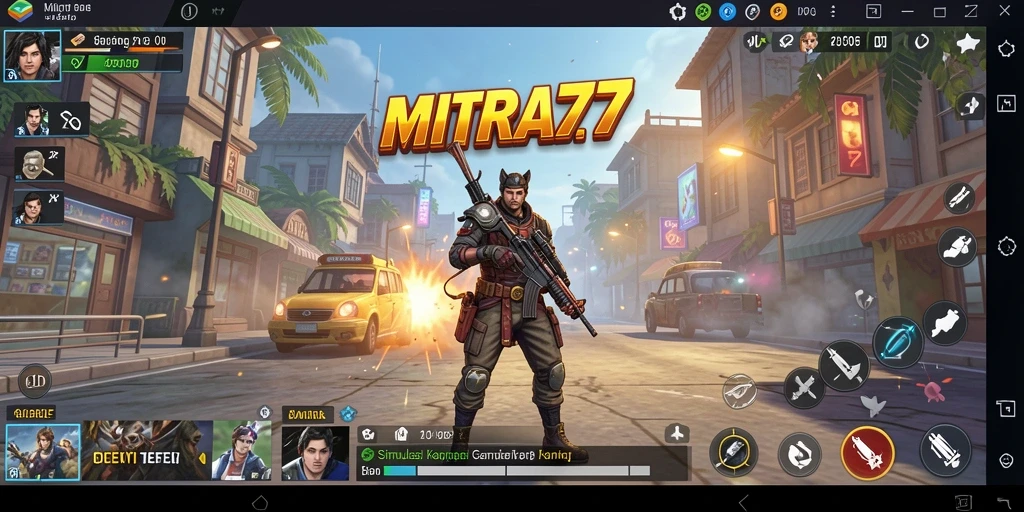 Tampilan gameplay simulasi yang menakjubkan di MITRA77.