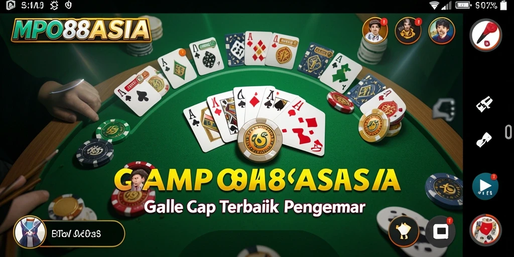 Tampilan menarik dan grafis yang jelas dari permainan Gaple.