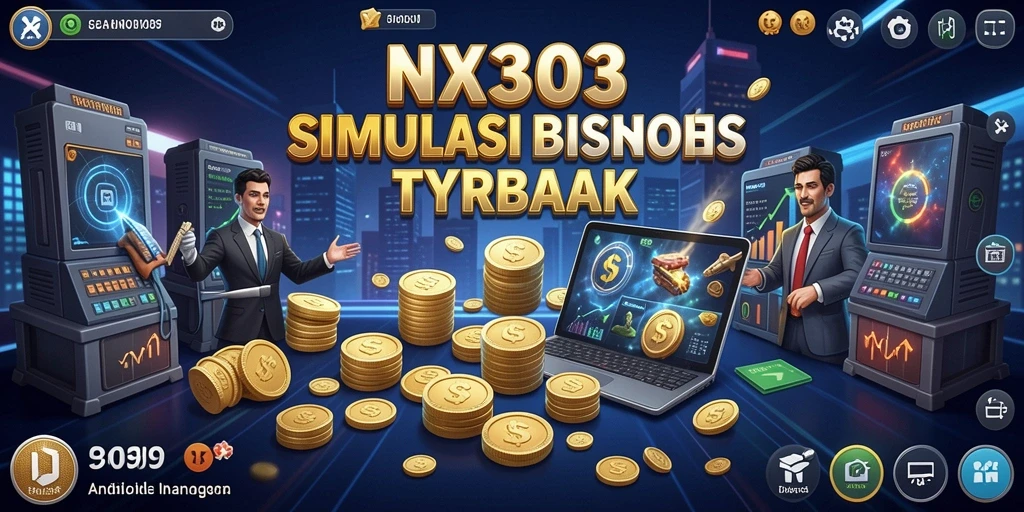 Tampilan gameplay menarik dari NX303 dalam simulasi Tycoon.