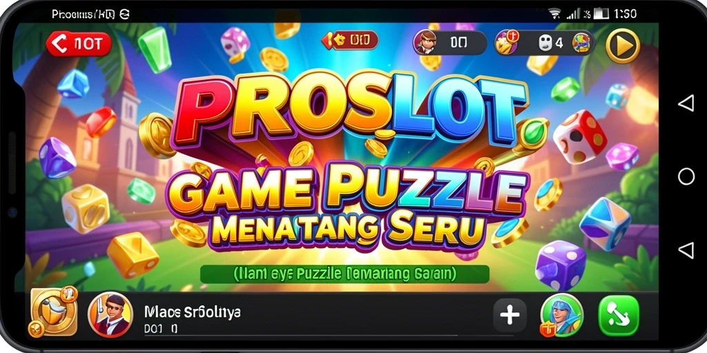 Tampilan gameplay PROSLOT yang menarik dan menantang puzzle.