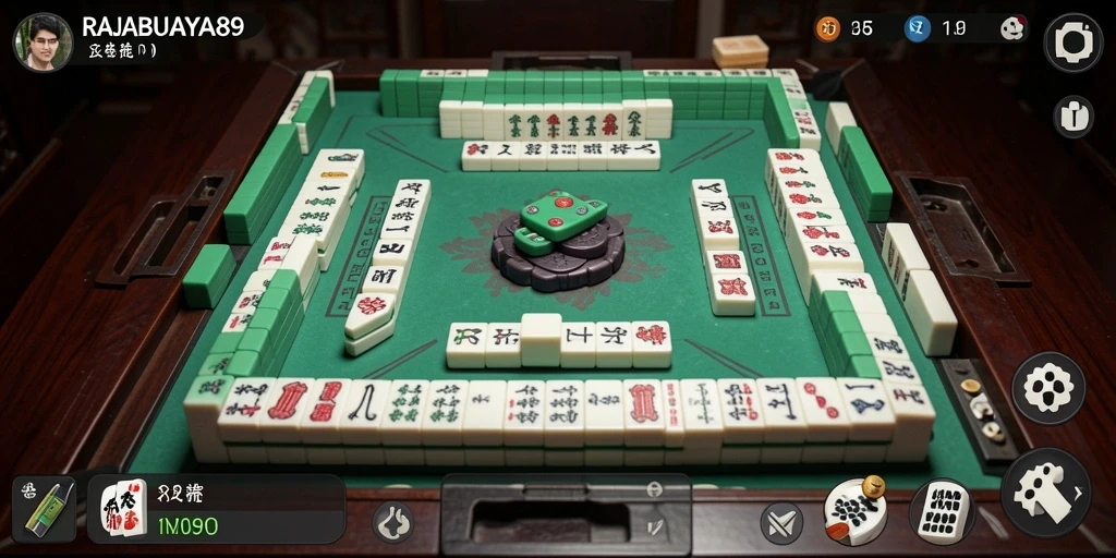 Screenshot RAJABUAYA89 yang menunjukkan gameplay Mahjong yang seru.